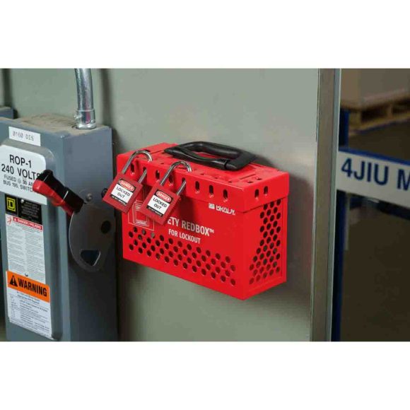 CAJA DE BLOQUEO AMARILLA 145580 - Imagen 3