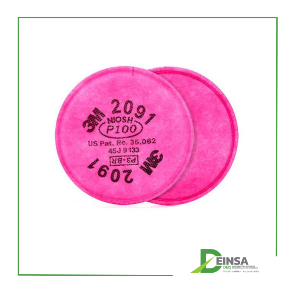 FILTRO PARA PARTICULAS 3M 2091 (P100)