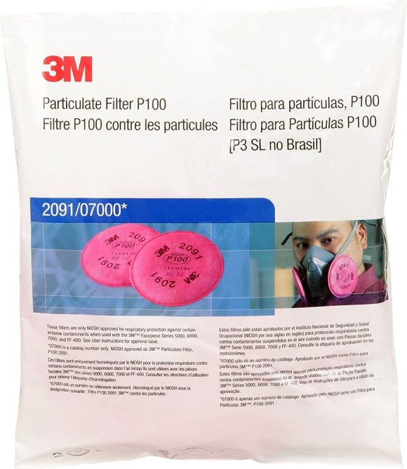 FILTRO PARA PARTICULAS 3M 2091 (P100) - Imagen 3