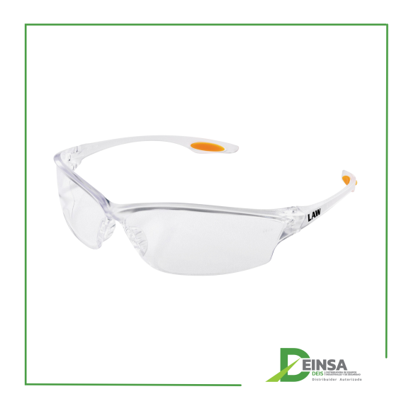 LENTES DE SEGURIDAD, MARCO CLARO, CRISTAL CLARO, ANTIEMPANE, LW210AF