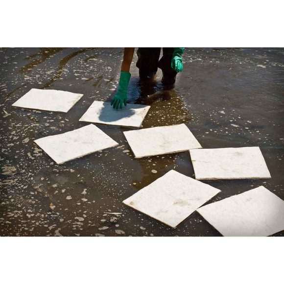 PAÑOS ABSORBENTES, BLANCOS, PARA ACEITES, DE 1 CAPA, 30'' x 30'', ENV-50 - Imagen 3